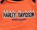 Harley Davidson Born To Ride Baby Boys Infant Onesie, Orange