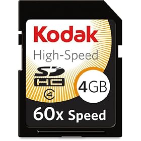 Kodak 4 GB High Speed Secure Digital Card, KSD4GBHSBNA060