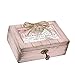 Cottage Garden Daughter Smiles Blush Pink Distressed Locket Petite Music Box Plays You are My Sunshine
