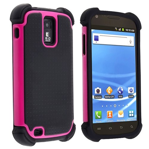 Hybrid Armor Case for Samsung© Galaxy S II T-Mobile T989, Black / Hot Pink Hybrid Armor Case for Samsung© Galaxy S II T-Mobile T989, Black / Hot Pink