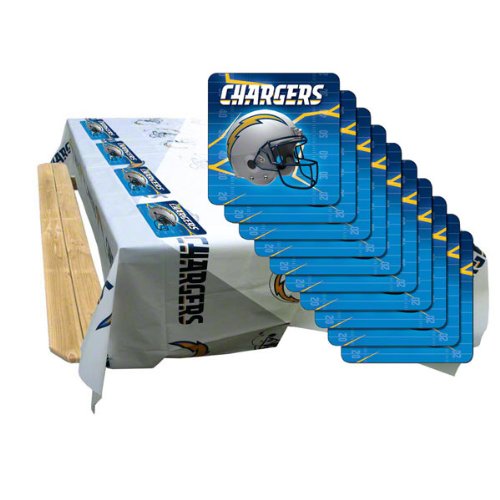 San Diego Chargers Tablecloth Coaster Pack