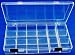 Organizational Wonder - 8" x 4" Compact 18-Compartment Clear-View Storage Case - Secure-Latch Top