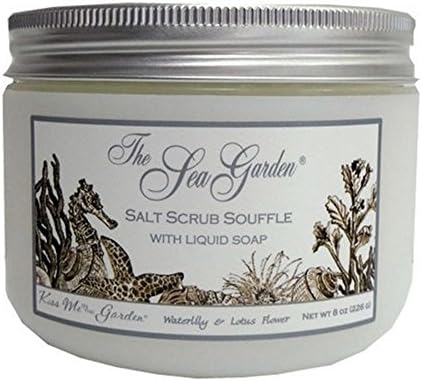 Kiss Me In the Garden The Sea Garden Salt Scrub Souffle Body Scrub (Waterlilly & Lotus Flower)