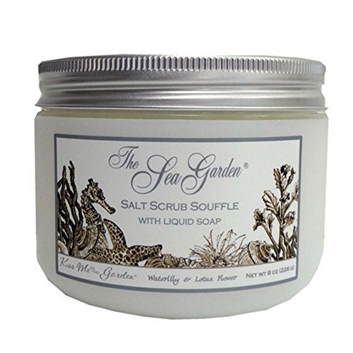 Kiss Me In the Garden The Sea Garden Salt Scrub Souffle Body Scrub (Waterlilly & Lotus Flower)