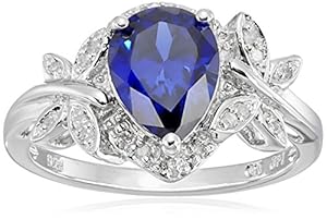 r Dragonfly Created Blue Sapphire Gemstone a
