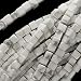 White Howlite 4X4X4mm Square Cube Beads 16 Inch Strand