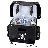 Diamond Plate Motorcycle Cooler Bag W/ Skull