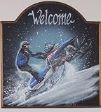 Polaris Handpainted Snowmobile Welcome Sign - RMK