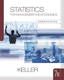 Statistics for Management and Economics, Abbreviated Edition (with CD-ROM and InfoTrac )