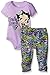 Betty Boop Baby Bodysuit and Pant Set, Purple, 6-9 Months
