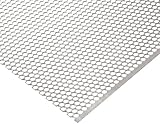 Stainless Steel 304 Perforated Sheet, Staggered 3/32