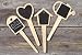 PFLANZSCHILDER 4ER SET HOLZ KRÄUTERSTECKER BLUMENSTICKER