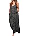ZANZEA Womens Polka Dot Maxi Dress Casual Summer Floral Print Long Boho Beach Sundress Plus Size 01 Black US 4