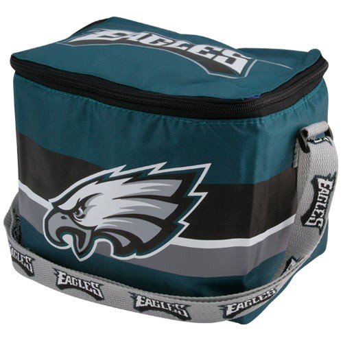 Philadelphia Eagles Lunch Bag: 6 Pack Zipper Cooler