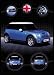 Bmw Mini Cooper S Hot Blue Car Art Framed Poster Print - 24