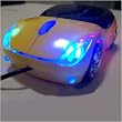 Ferrari Car Shaped Optical USB Mouse Yellow