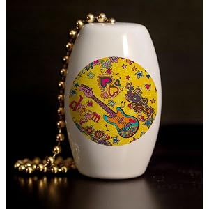 Retro Rock Guitars Porcelain Light