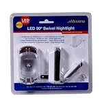 New Maxxima MLN-18-02 LED Night Light With Swivel Lense In 2 Pack