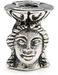 Melina World Jewellery - Caryatid "Kariatida"holding Acropolis / Cariátide levantamiento de Acrópolis - 5001 - Sterling Silver 925 - Handmade in Greece and inspired by Olympic, Greek and Mediteranean history and motives. Beads fits Biagi. Chamilia, Pandora and Trollbeads etc.