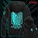 Angelaicos Unisex Cotton Blend Luminated Printing Long Sleeve Costume Coats (S, Luminated Printing)