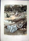 1886 Midsummer Days Dream Woman Sleeping Hammock