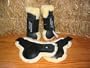 HippoStar HippoBoot SK Plus - black fetlock boot with real creme sheepskin lining