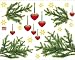 Posters: Christmas Poster-Sticker For Windows - Hearty Fir Tree Branches (25 x 20 inches)