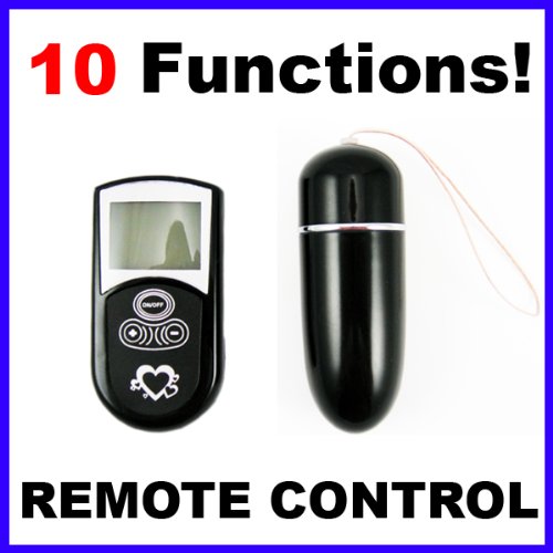Bullet Vibrator Remote Control Egg Black
