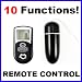Bullet Vibrator Remote Control Egg Black