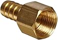 Anderson Metals Brass Compression Hose Fitting, Connector, Barb x NPT Female
