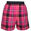 FALSE FLY - Romance Red Sparkle Glitter Tartan Plaid Check Cotton Flannel Plaid check boxers boxer shorts exposed waist false fly