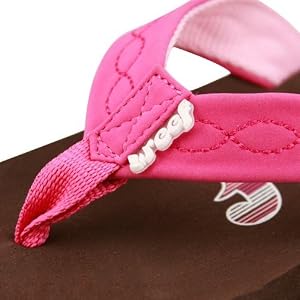 Buy Reef Seaside Brown Pink Juniors Sandals by Reef