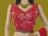 WEDDING DESIGNER RED LEHENGA LENGHA CHOLI DRESS SKIRT M