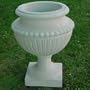 Large Cast Stone Fluted Urns - 2 pk