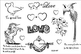 2012 latest new design hot selling Men and women waterproof fake tattoo unicorn the pigeons tattoo stickers