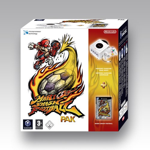 Gamecube - Konsole pearl white inkl. Mario Smash 