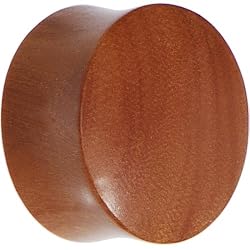 7/8" Organic Solid Sawo Wood Saddle Plug