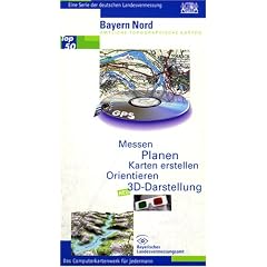 Top50 Bayern. Mit Digitalem Gel�ndemodell. 3D-Darstellung: Nord