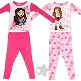 Lil' Bratz Pink Snowflake Set of Two Cotton Pajamas for Girls