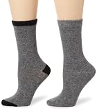Anne Klein Women's 2-Pack Tipped Cashmere Crew Socks