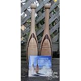 Indian Clubs - Walnut & Maple - 2 Pound Pair with Training DVD