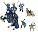 BLUE KNIGHTS - 6 beautifully detailed pieces (9cm H)
