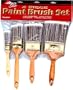 Linzer A-2204 4-Piece Deluxe Polyester Brush Set
