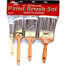 Linzer A-2204 4-Piece Deluxe Polyester Brush Set