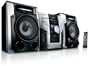 Philips FWM 387 Kompaktanlage (3-Fach CD/MP3/WMA-Player, UKW-/MW-Tuner, 480 Watt, USB 2.0) schwarz/silber