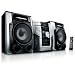 Philips FWM 387 Kompaktanlage (3-Fach CD/MP3/WMA-Player, UKW-/MW-Tuner, 480 Watt, USB 2.0) schwarz/silber