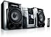Philips FWM 387 Kompaktanlage (3-Fach CD/MP3/WMA-Player, UKW-/MW-Tuner, 240 Watt RMS, USB 2.0) schwarz/silber