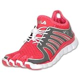 FILA Skele-toes Voltage Kids' Running Shoes, Pink/Grey/White