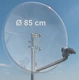 Metronic - 498257 - Gamme transparente avec LNB universel + Parabole transparente SRC... - 85cm VENUSIS