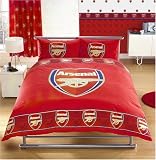 ZAP ARSENAL BORDER CREST DOUBLE DUVET SET